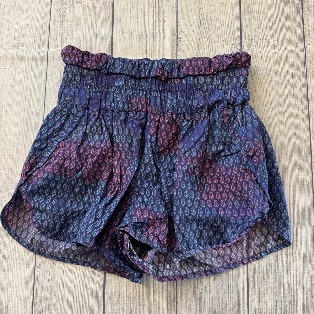 Free‎ People Movement Athletic Shorts Size Medium Multicolor Light Pull On Gym